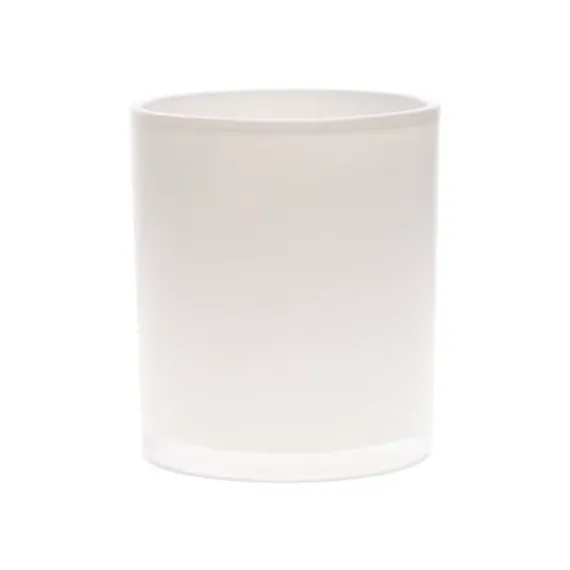 8 Oz Glass White Matt