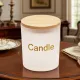 8 Oz Glass Wooden lid