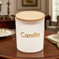 8 Oz Glass Wooden lid